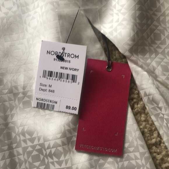 Vince Camuto Blouse Ivory Medium - Picture 3 of 5